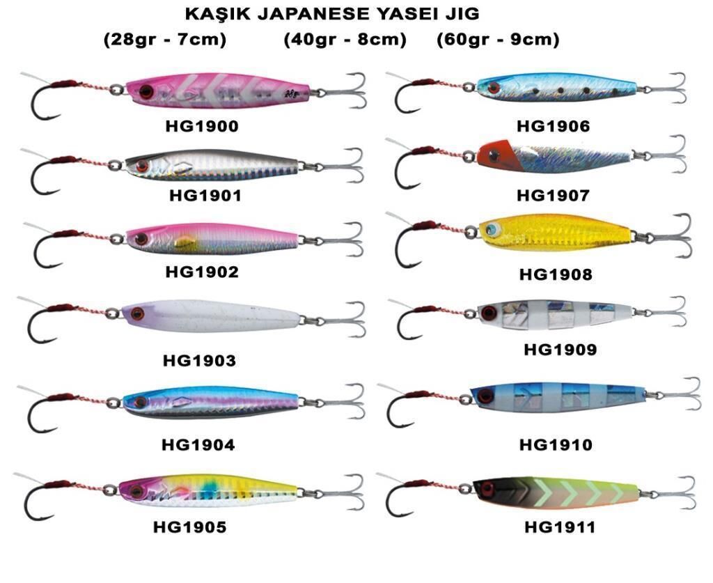 Effe Japanese Yasei 60 gr Jig Kaşık Suni Yem Balık