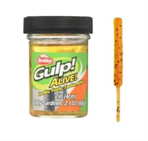 Berkley Gulp Alive Baby Sardine Turuncu Sahte Yemi