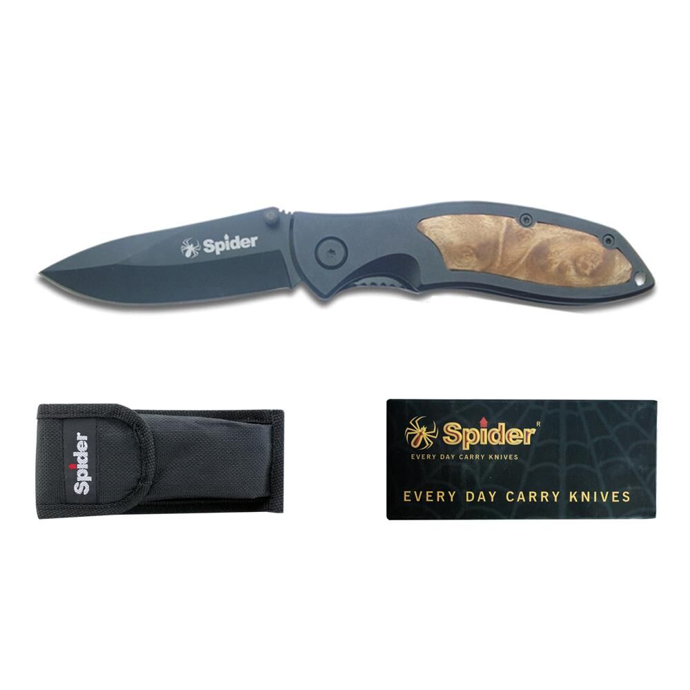 Spider Paslanmaz Bel Klipsli Çakı E221-13