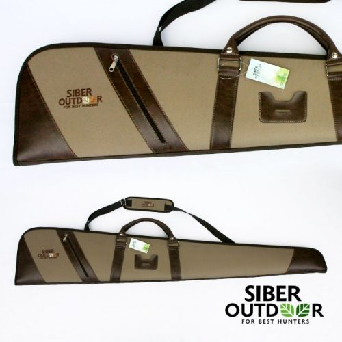 Siber Outdoor Av Tüfeği Kılıfı Deri Açık Kahve
