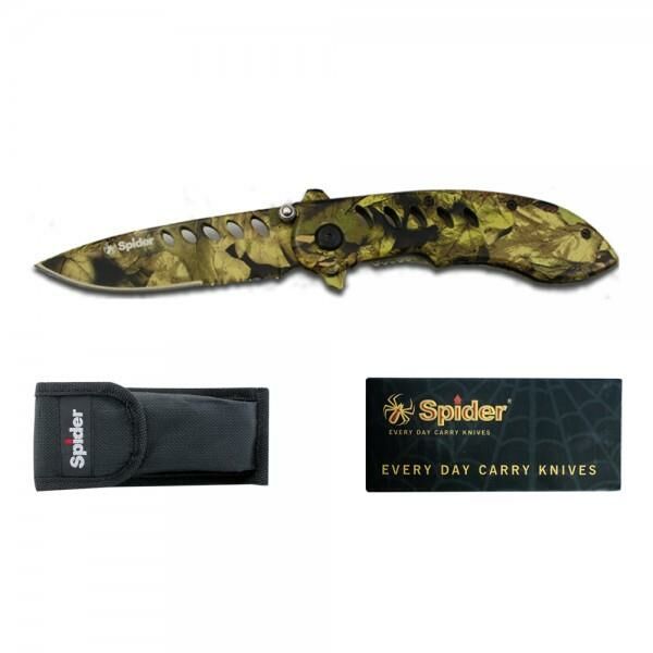 Spider Paslanmaz Bel Klipsli Çakı E012YL