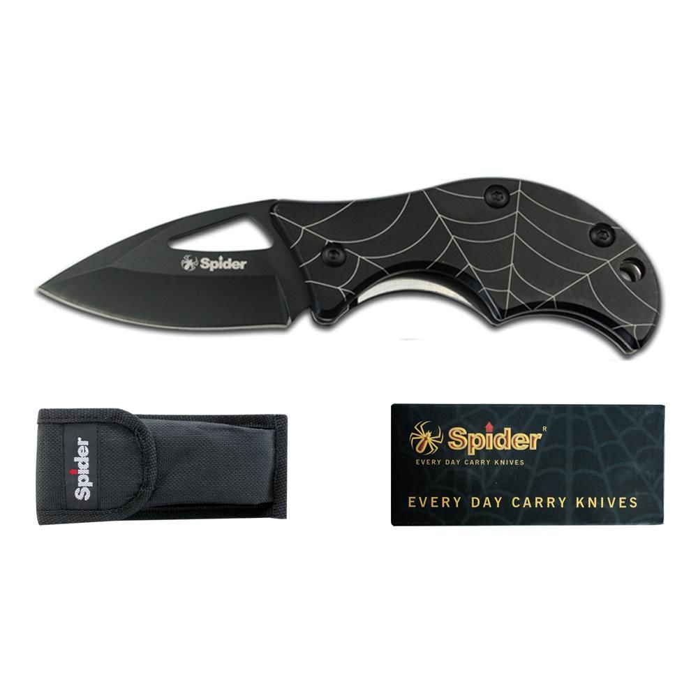 Spider Paslanmaz Bel Klipsli Çakı E318-1