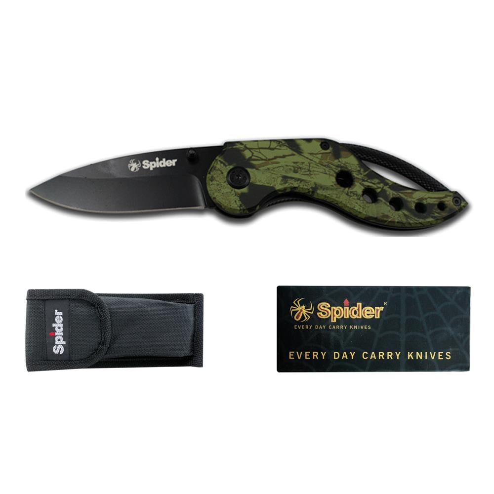 Spider Paslanmaz Bel Klipsli Çakı  E755-3PF