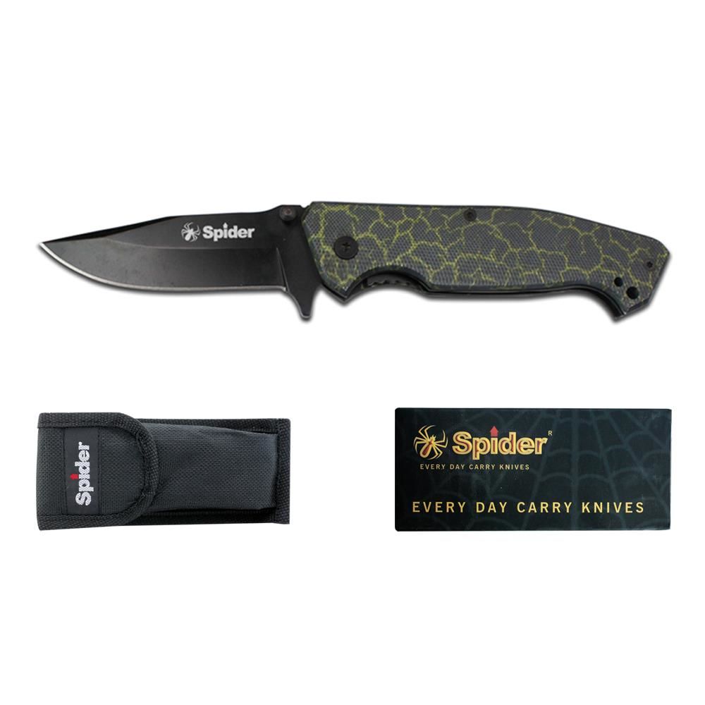 Spider Paslanmaz Bel Klipsli Çakı E094-23