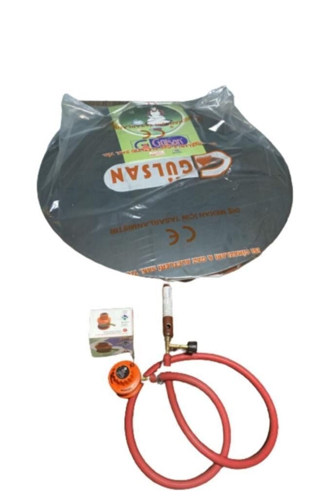 Tüplü Sac Ocak 55 Cm Ekmek Yufka Sacı Hortum Dedantörlü Set
