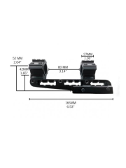 KONUS ÇAP: 30 MM VE 25 MM DAMPA DÜRBÜN AYAĞI