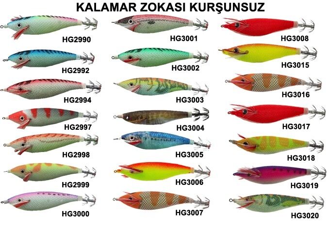 Effe Kalamar Zokası Kurşunsuz Maket Balık 9 cm
