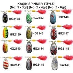 Effe Döner Kaşık Spınner Tüylü Meps No:2 -  4 Gr