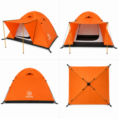 SQUARE VOLGA 3 DARK ORANGE CADIR