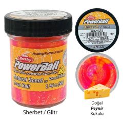 Berkley PowerBait Doğal Kokulu Glitter (Simli) Alabalık Hamuru - Sherbet / Gltr