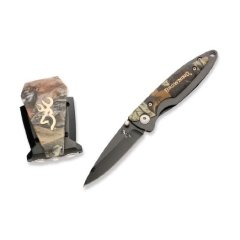 Browning Şapka Fenerli Cep Klipsli Bıçak